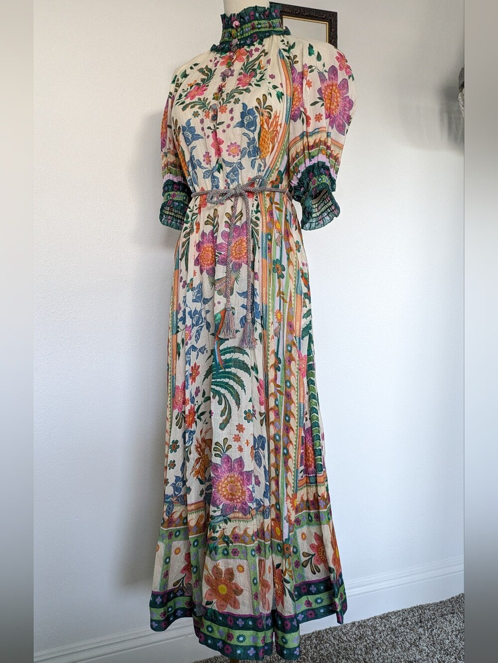 Zimmermann Ginger Swing Ramie Maxi Dress - Picture 4 of 11